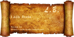 Laib Buda névjegykártya